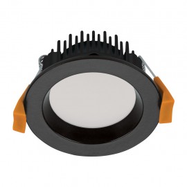 Domus-DECO-8 Round 8W Dimmable LED Downlight-Trio Tricolour-White / Matt Black / Aluminium Frame